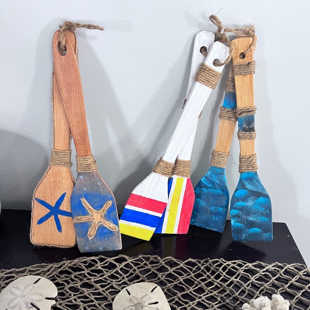 Handmade Nautical Decorative Paddles